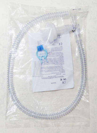 Single use disposable radio-aerosol delivery set